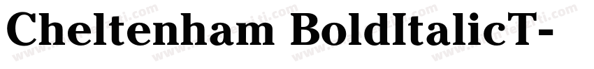 Cheltenham BoldItalicT字体转换